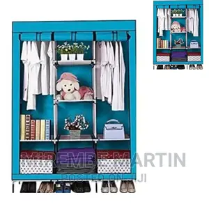 Blue in Color Portable Wardrobe
