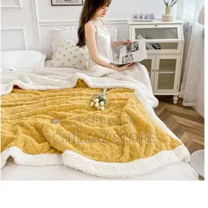 Yellow Fleece Blanket.