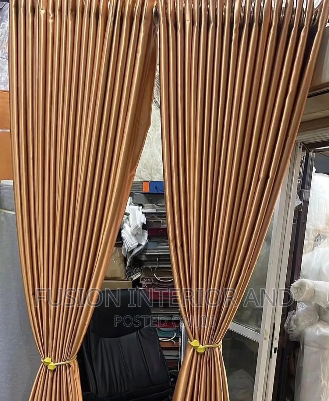 Metallic Gold Curtains