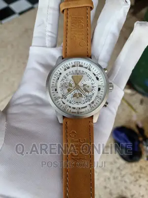Faux Leather Men's Watch