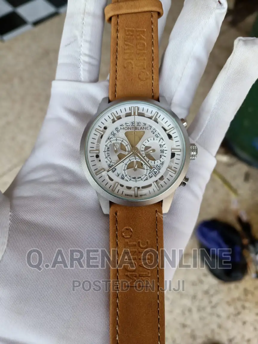 Faux Leather Men's Watch