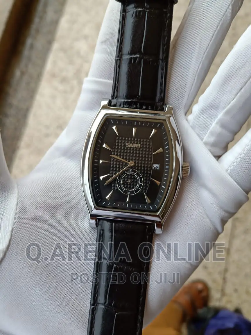 Faux Leather Designer's Watch