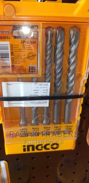 Ingco Concrete Drill Bits 6mm,8mm,8mm,10mm,12mm