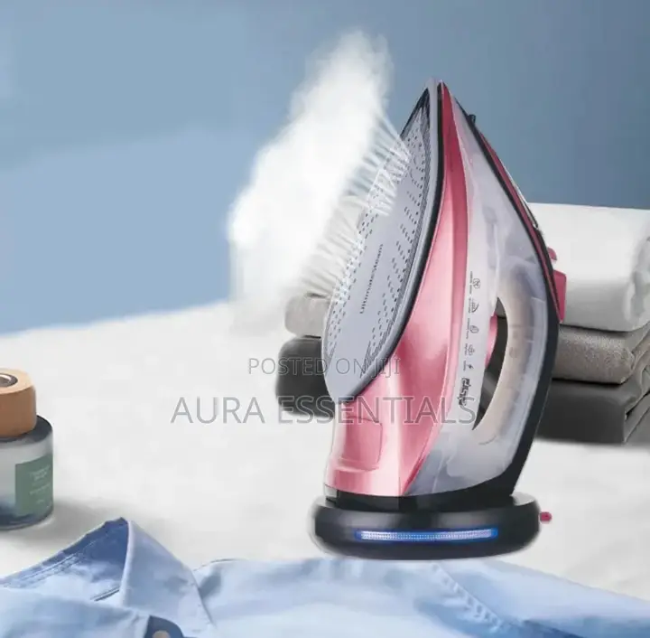 Electric Iron With Rechargeable Base