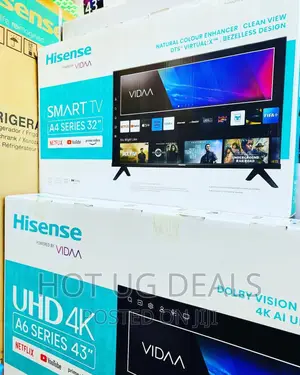 Hisense 32" Tv Smart Digital, Usb, Youtube, Netflix - Black