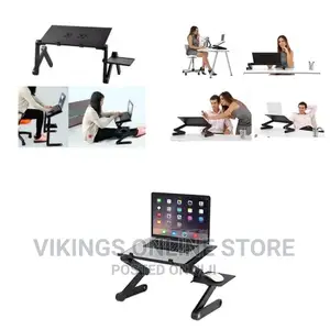 Multi-Functional Adjustable Laptop Table Stand,Black