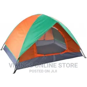 Portable Family 2 Person Camping Tent – Multicolor