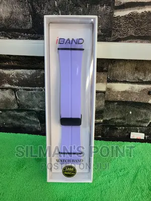 Rubber Magnetic Strap for Watch 4 Purple