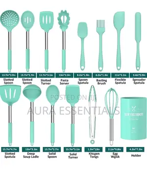 16pcs Silicone Kitchen Cooking Set