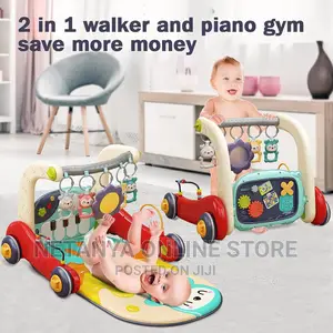 2in1 Baby Piano Gym and Walker