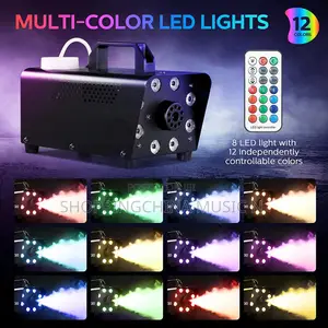 Fog Machine LED Lights With Remote