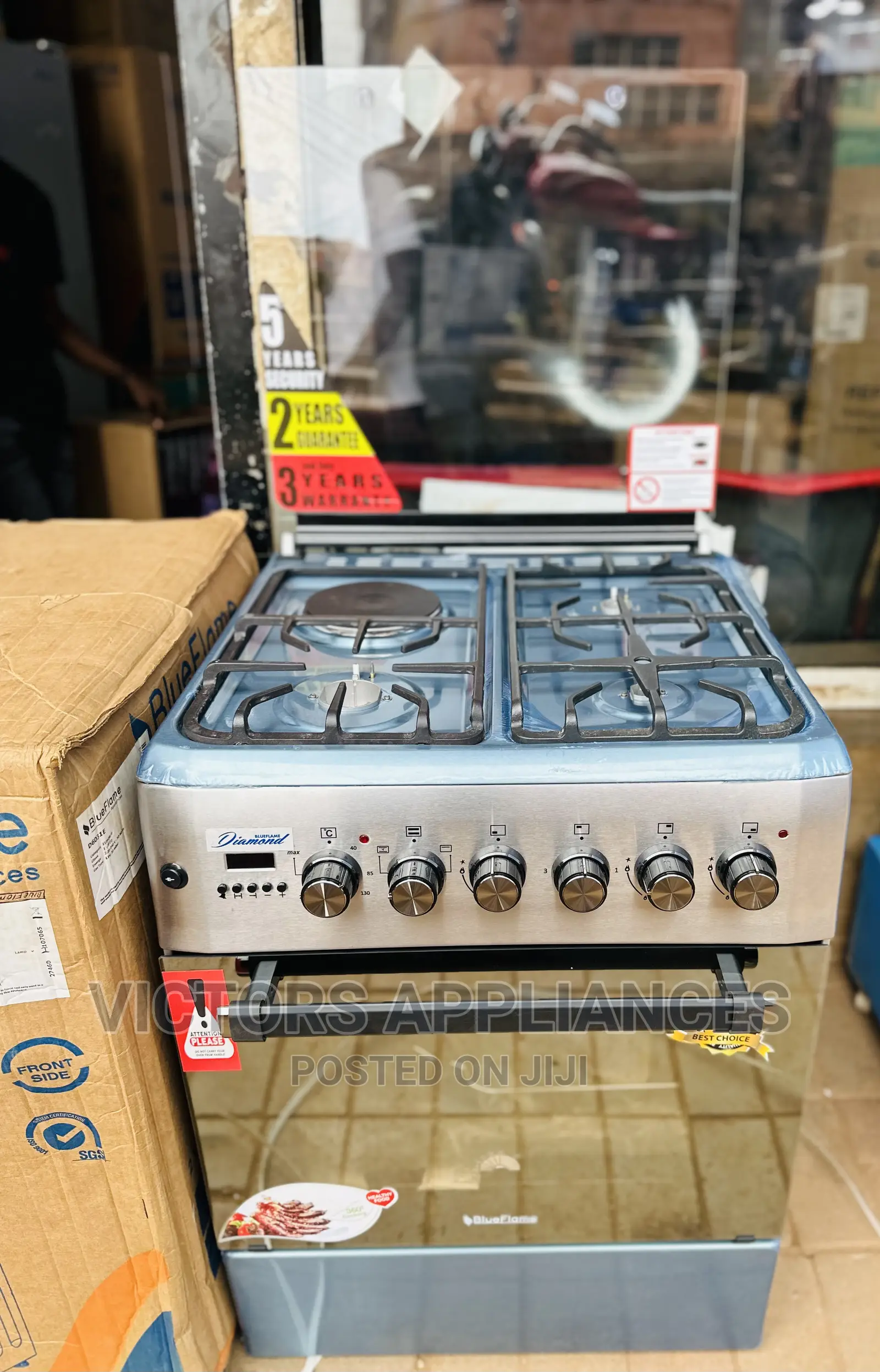 Blueflame Diamond  Series Cooker 3+1 60x60cm