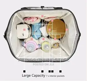 Multi- Function Diaper Bag – Grey