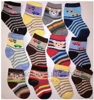 12 Pairs Baby Boy Infant Newborn Warm Socks – Multi Colour