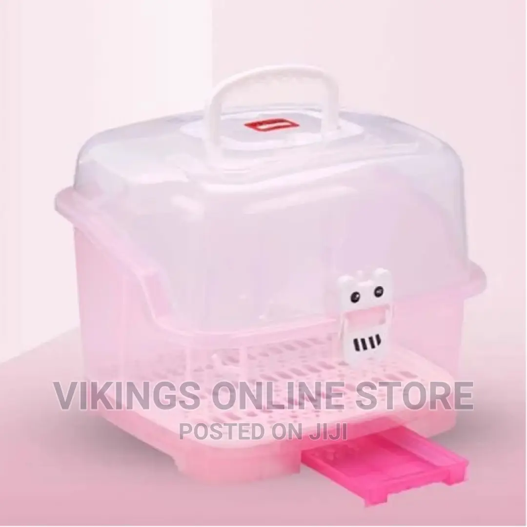Portable Baby Bottle Drying Rack Storage Box
