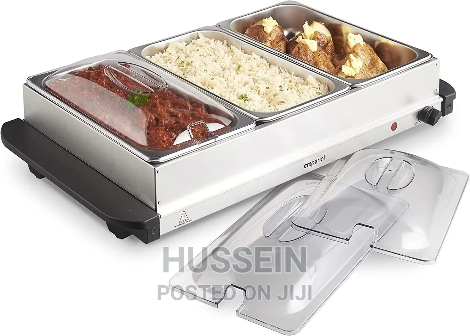 3 Tray Buffet Warmer Server Warming Tray