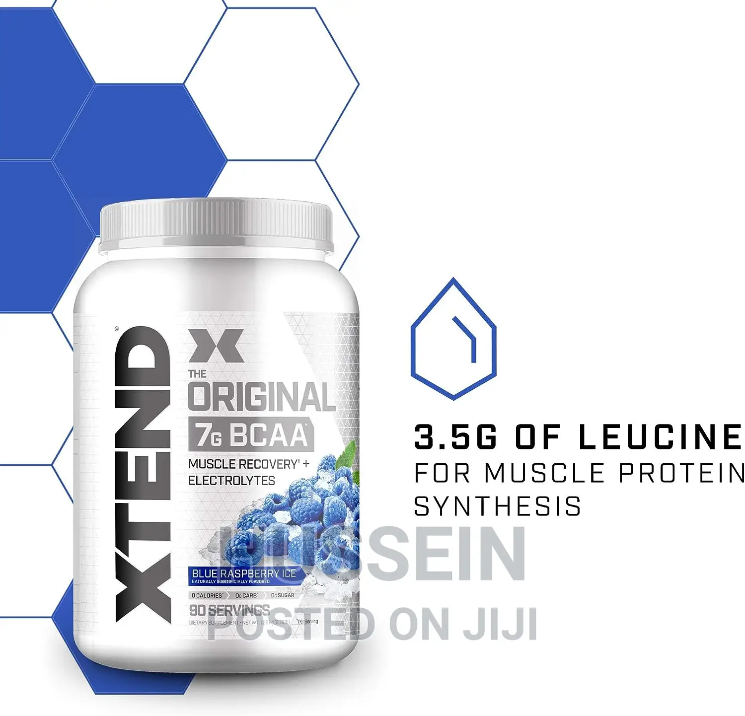 Scivation Xtend Original BCAA, Blue Raspberry Ice, 90 Servin