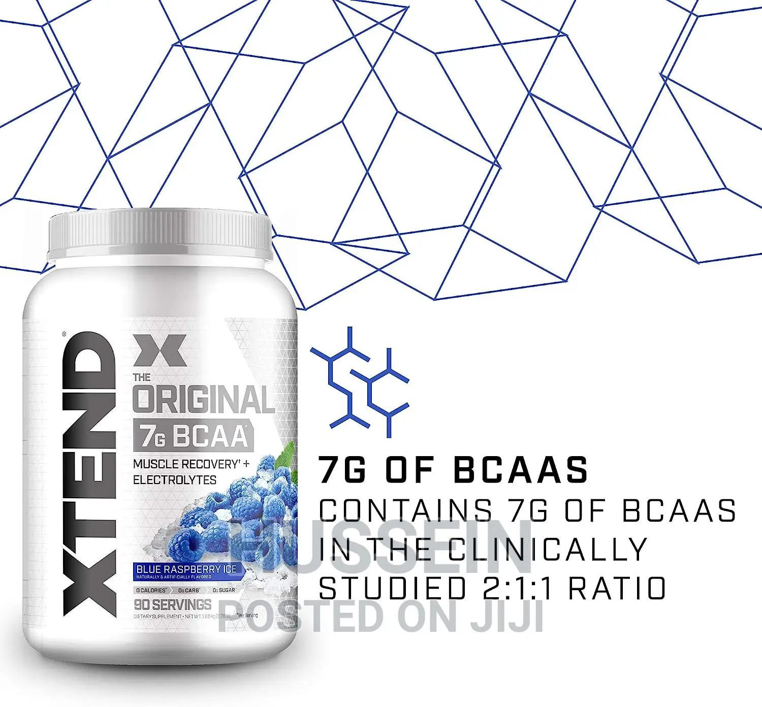 Scivation Xtend Original BCAA, Blue Raspberry Ice, 90 Servin