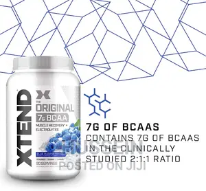 Scivation Xtend Original BCAA, Blue Raspberry Ice, 90 Servin