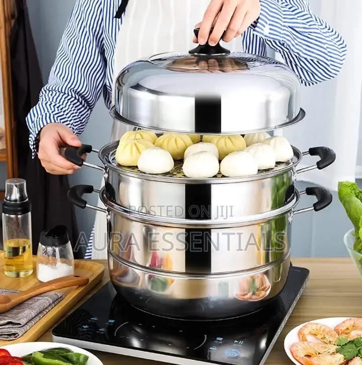 3 Layer Stainless Steel Food Steamer