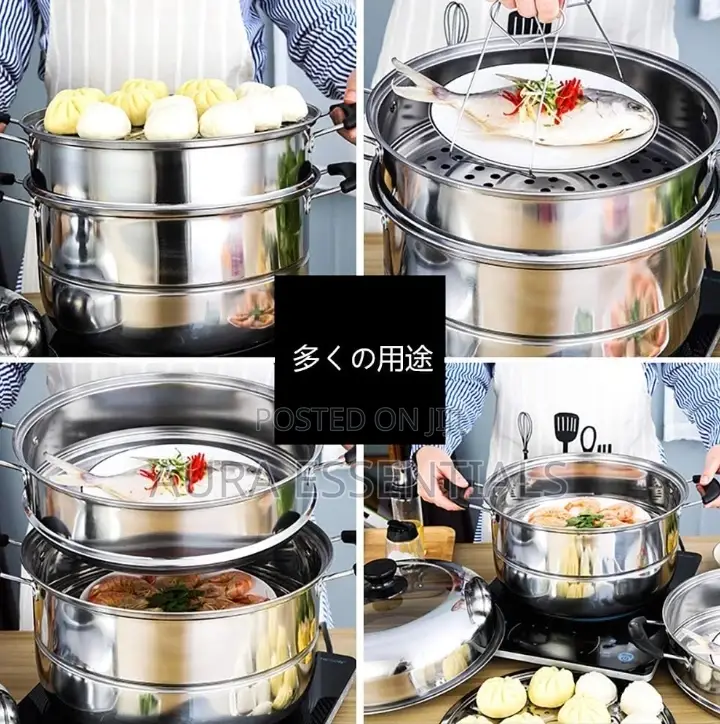 3 Layer Stainless Steel Food Steamer
