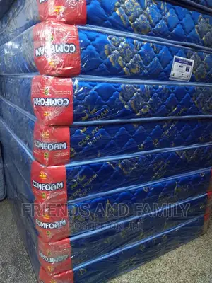 Mattress Quilted Density 5x6 X6inches.( Blue)