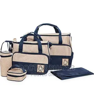 5 in 1 Mom and Baby Diaper Bag Set