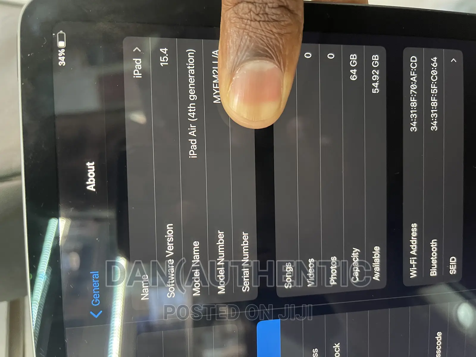 Apple iPad Air (2020) 64 GB Gray
