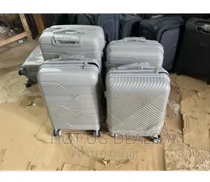 4pc Waterproof Rubber Plastic Travel Suitcases Fashion Bag