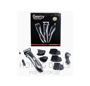 Geemy 3 in 1 Rechargeable Hair Trimmer Set - Grey, Gold