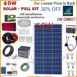 60w Solar System Full Kit / 60watts Solar Kit