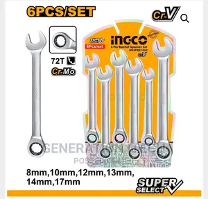 6 PCS Ratchet Spanner Set INGCO