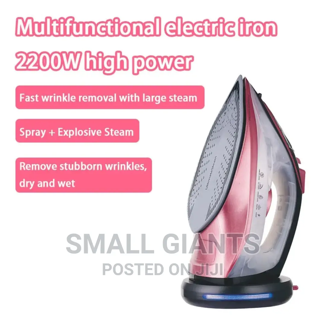 Electric Iron With Rechargeable Base