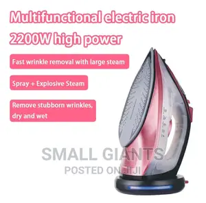 Electric Iron With Rechargeable Base