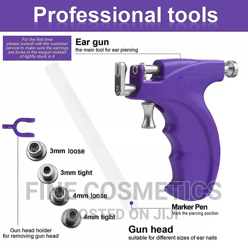 ORIGINAL Body Piercing Gun Brand NEW Pro Ear Piercing Pistol