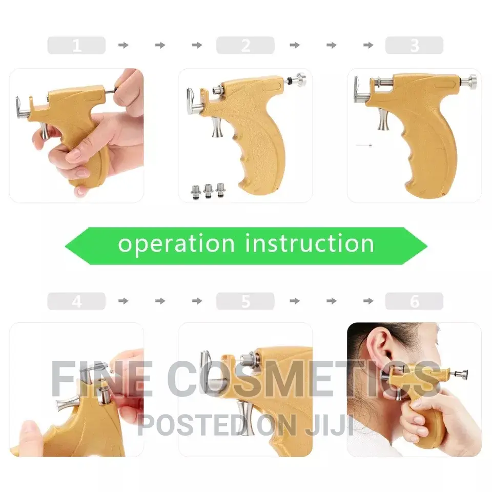 ORIGINAL Body Piercing Gun Brand NEW Pro Ear Piercing Pistol