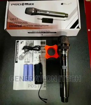 Rechargeable Wireless Microphone- Portable Receiver-Single