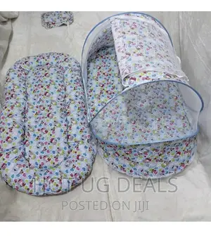 3pcs Foldable Baby Mosquito Net, Pillow Mattress-Multi Color