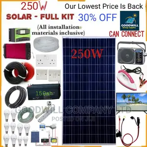 250w Solar System Full Kit / 250watts Solar Kit