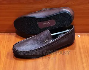Flat Sole Brown Moccasin Men Shoes