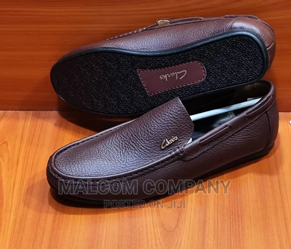 Flat Sole Brown Moccasin Men Shoes