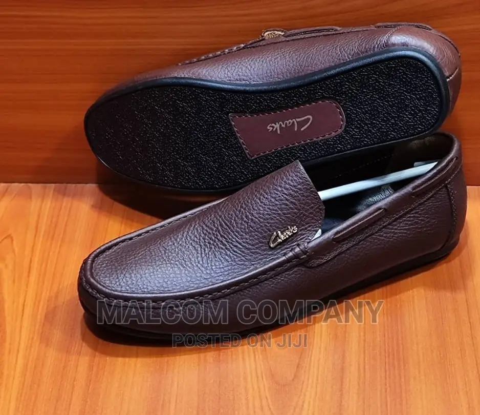 Flat Sole Brown Moccasin Men Shoes