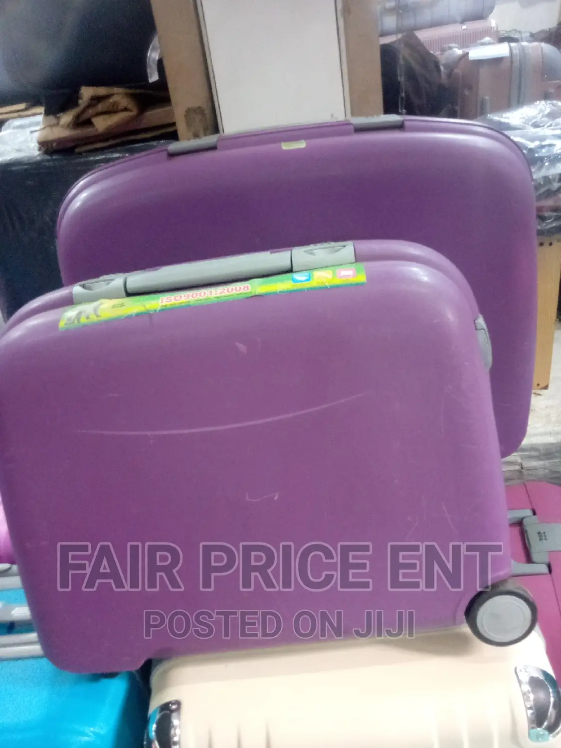 Honeymoon Plastic Suitcases.Big.( Purple)