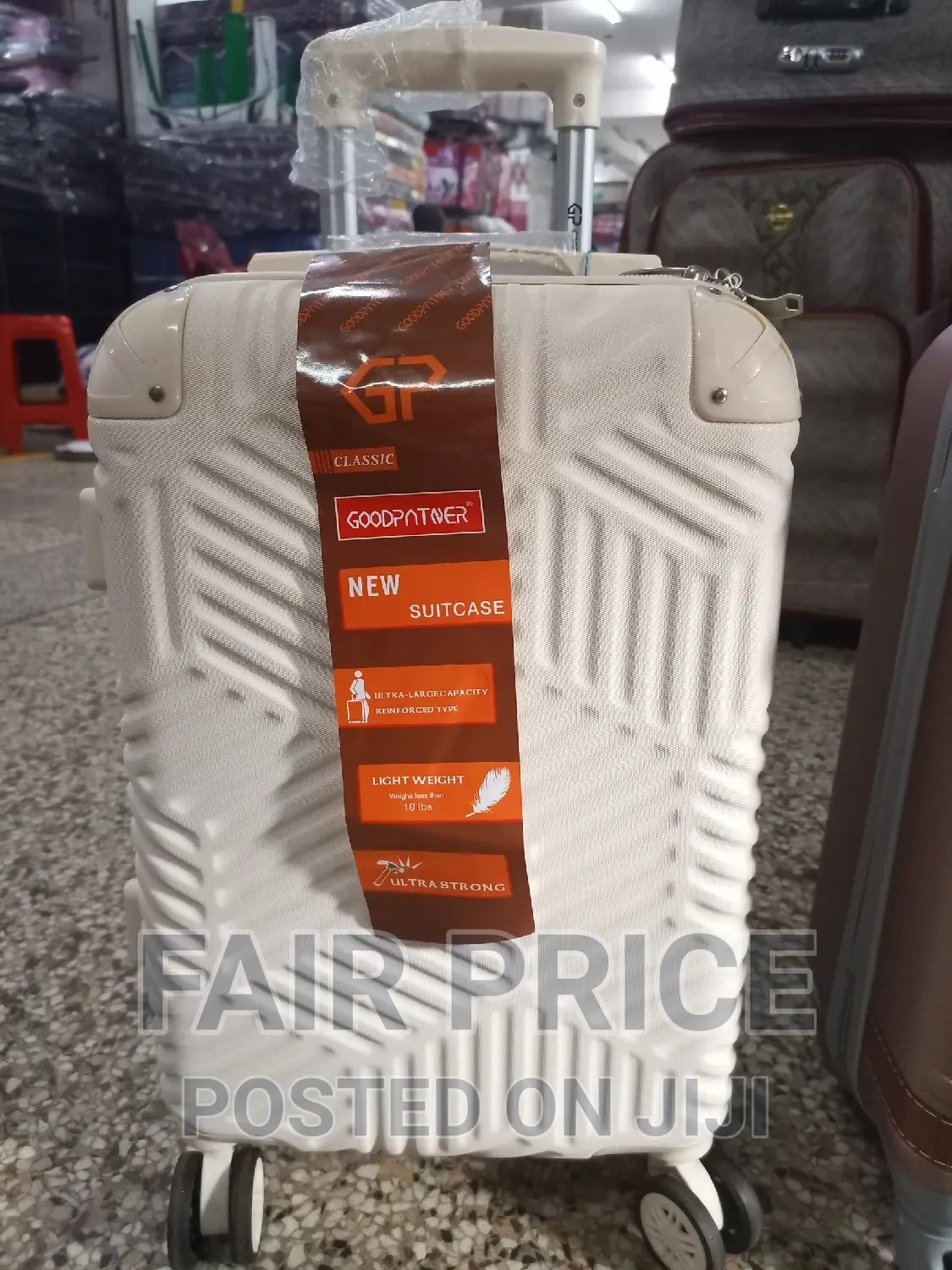 Plastic Suitcases Small Size in White Color