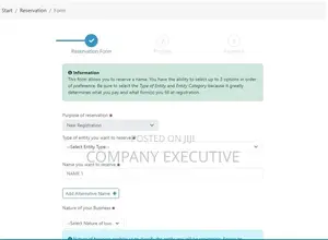 Company Name Reservation
