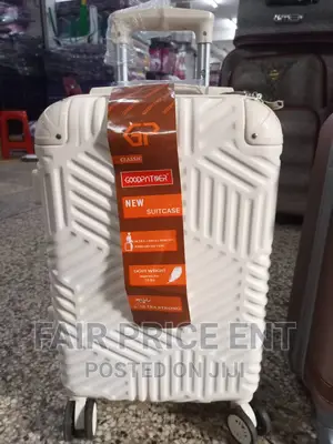 Vip Executive Plastic Suitcase. Medium ( Cream)