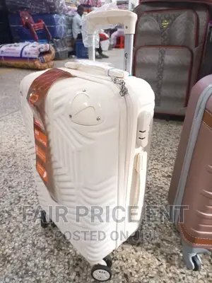 Vip Executive Plastic Suitcase. Medium ( Cream)