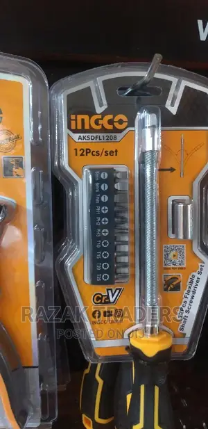 Ingco 12 Pieces Flexible Shaft Screwdriver Set