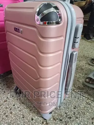 Classy Vip Plastic Suitcases.Large.( Brown)