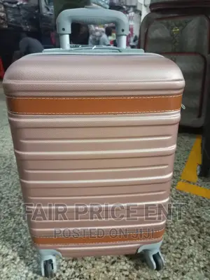 Classy Plastic Suitcases.Medium.( Brown)